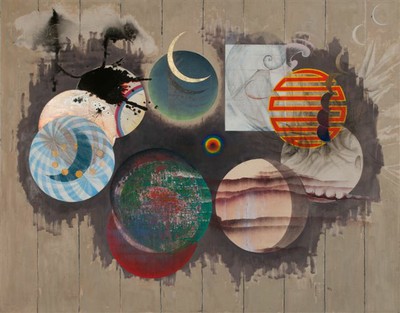 The 9 Muses of Painting [mixed media] 142 x 112 cm