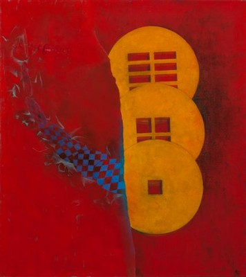 The Crack Psychological Self-portrait 87 x 97 cm